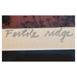 LR - "Fertile Ridge" Trial Proof Etching by Larry Welo