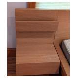 UL - Modern Wood Queen Bed Frame with Headboard