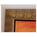 UL - Framed Abstract Oil Painting with Bold Colors by Pedros Martin