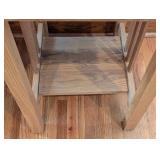 UL - Pair of Oak Side Tables with Shelf