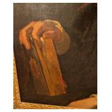 UL - Large Framed Oil on Canvas Portrait of Gentleman in Robes