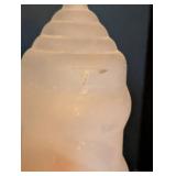 ML - Vintage Art Deco Boudoir Lamp / Vintage Frosted Torpedo Boudoir Lamp