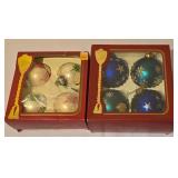 LL - Collection of Vintage Christmas Glass Ornaments Assorted Shapes and Colors