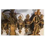 LL - Set of 4 Vintage 15-Inch Electric Wall Sconces with Ship Motif