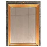 LL - Rectangular Gold Framed Wall Mirror