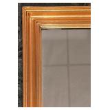 LL - Rectangular Gold Framed Wall Mirror
