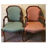 LL - Pair of Vintage French Provincial Armchairs for Reupholstery