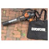 Worx Trivac Electric Leaf Blower Vac Mulcher with Collection Bag
