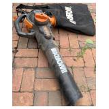 Worx Trivac Electric Leaf Blower Vac Mulcher with Collection Bag