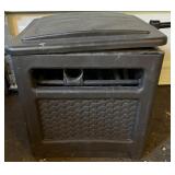 Suncast Outdoor Garden Hose Reel Box with Hose