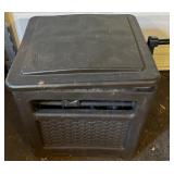 Suncast Outdoor Garden Hose Reel Box with Hose