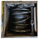 Suncast Outdoor Garden Hose Reel Box with Hose