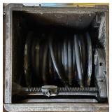 Suncast Outdoor Garden Hose Reel Box with Hose