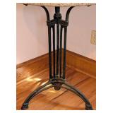 UL - Antique French Stone Top Cast Iron Bistro Table
