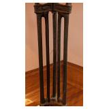 UL - Antique French Stone Top Cast Iron Bistro Table