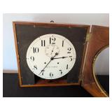 UL - Seth Thomas Thirty Day Wall Clock with Wood Case and Key