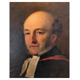 UL - Large Framed Oil on Canvas Portrait of Gentleman in Robes