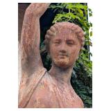 BY - Antique Jean-Jacques Ducel French 11-Foot French Cast Iron Statue