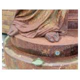 BY - Antique Jean-Jacques Ducel French 11-Foot French Cast Iron Statue