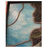 LL - Framed Stained Glass Landscape Panel