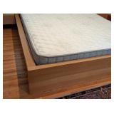UL - Modern Wood Queen Bed Frame with Headboard
