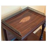 ML - Antique English Mahogany Victorian or Edwardian Mahogany Purdonium / Coal Bin