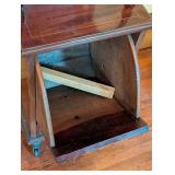 ML - Antique English Mahogany Victorian or Edwardian Mahogany Purdonium / Coal Bin