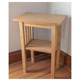 UL - Wooden Side Table with Shelf