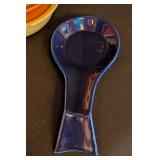 K - Assorted Fiesta Bowls and Blue Spoon Rests Set