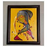 ML - D. Culver Abstract Oil Painting Framed