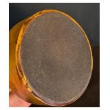 ML - Vintage Torch of Strength Style Crystal Sculpture with Gold Painted Base