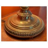 ML - Stiffel Brass Table Lamp with Black Shade