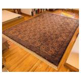 UL - Large Wool Area Rug with Floral Pattern