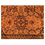 UL - Large Wool Area Rug with Floral Pattern