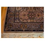 UL - Large Wool Area Rug with Floral Pattern