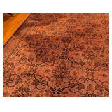 UL - Large Wool Area Rug with Floral Pattern