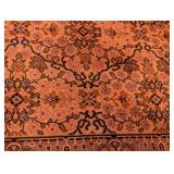 UL - Large Wool Area Rug with Floral Pattern