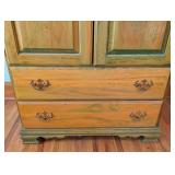UL - Wood Armoire with Double Doors and Two Drawers