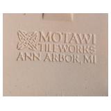 ML - Set of 5 Motawi Tileworks 4x4 Ceramic Art Tiles - Frog, Bee, Dragonfly, Geometric