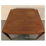 LL - Vintage Drexel Wood Side Table with Shelf