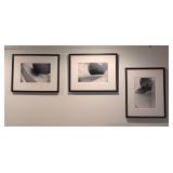 LL - Set of 3 Framed Photographs of Cherry and the Spoon Sculpture