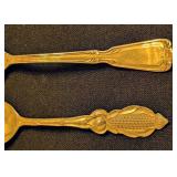 ML - Pair of Sterling Silver Collector Spoons with Ornate Handles