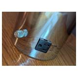 UL - 24 Inch Vintage Style Cylinder Table Lamp with Chrome Base