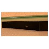 UL - Modern Wall-Mounted Glass Console Table with Metal Support