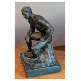 UL - 12 Inch Plaster Sculpture Athlete by Rodin