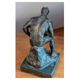 UL - 12 Inch Plaster Sculpture Athlete by Rodin