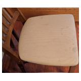 DR - Set of 4 Stakmore Wood Folding Chairs with Upholstered Seats