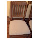 DR - Set of 4 Stakmore Wood Folding Chairs with Upholstered Seats