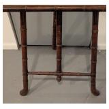 LL - Antique Wooden Bamboo-Style Easel Stand