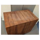 LL - Wooden Double Sided Shelf Table with Surface Wear